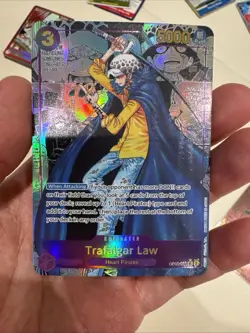 One Piece Trafalgar Law Manga English Op05-069 Secret Rare Custom Card - Image 1