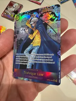 One Piece Trafalgar Law Manga English Op05-069 Secret Rare Custom Card - Image 3