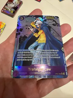 One Piece Trafalgar Law Manga English Op05-069 Secret Rare Custom Card - Image 4