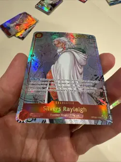 One Piece CCG Silvers Rayleigh Alternate Art Manga OP08-118 English Custom Card - Image 5