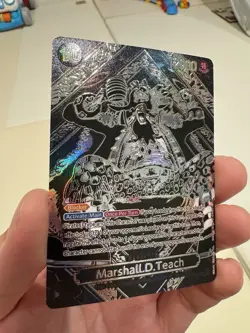 One Piece Marshall.D.Teach SP Silver OP09-093 Legacy of the Master Custom Card - Image 3