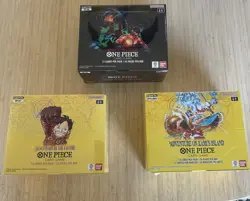 Lot of 3 One Piece Booster Boxes Sealed Mint OP06/OP07/OP15 Kami’s Island - Image 1