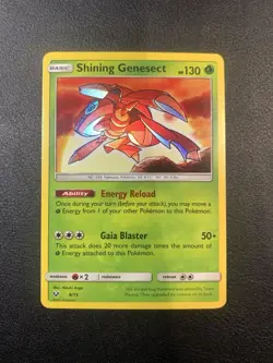 Pokemon Card TCG Shining Genesect Shiny Holo Rare Shining Legends 9/73 NM - Image 1