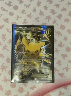 Pokemon Pikachu EX XY124 Black Star Promo 2016 Holo Card TCG - Image 1