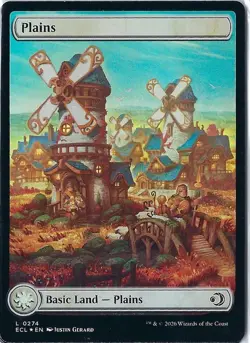 Lorwyn Eclipsed Foil Full Art Land x4 card lot - Plains #274 - Image 1