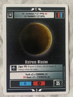 Star Trek CCG 1E INTRO 2-Player Game DISTRESS MISSION Rare Card NEVER PLAYED - Image 1