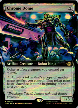 Chrome Dome (Extended Art Foil) #276 || MTG - Teenage Mutant Ninja Turtles - Image 1