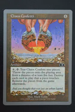 Magic The Gathering MTG CHAOS CONFETTI Unglued LP Lightly Played - Image 1