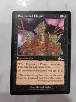 Engineered Plague Urza's Legacy Regular LP MTG uncommon - Image 1