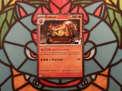 Emboar - 013/086 - Play! Pokemon Prize Pack - Cosmo Holo - Image 1