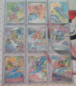 First Partner Collection Set of 9 Illustration Rare NM Pokemon 30th Anniversary - Image 1