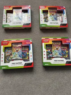 Pokemon TCG First Partner Illustration Collection Completely Brand New X 4 - Image 1