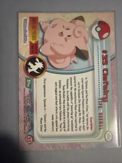 Clefairy #35 1999 Topps Pokemon TV Animation Edition - Image 2