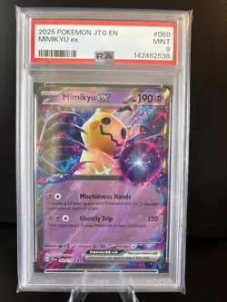 PSA 9 MINT Pokemon Journey Together Minikyu EX Double Rare #069/159 - Image 1
