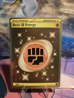2021 Pokemon Scarlet & Violet Basic Fighting Energy Gold Rare #258/198 NM - Image 1