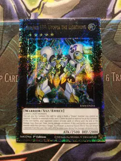 NUMBER S39: UTOPIA THE LIGHTNING * QUARTER CENTURY SECRET RARE RA04-EN251 YUGIOH - Image 1