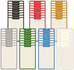 MTG Card Dividers for Storage Boxes/Mtg Deck Box, Trading Card Separator, 4 Pack - Image 1