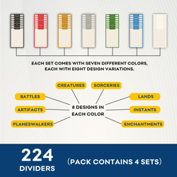 MTG Card Dividers for Storage Boxes/Mtg Deck Box, Trading Card Separator, 4 Pack - Image 2