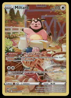 Pokemon Cards Miltank GG24/GG70 Crown Zenith Galarian Gallery Holo NM - Image 1