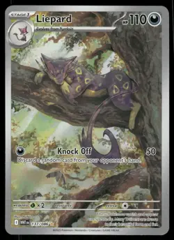Pokemon Cards Liepard 137/086 White Flare Illustration Rare NM - Image 1