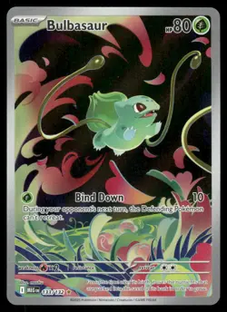 Pokemon Cards Bulbasaur 133/132 Mega Evolution Illustration Rare NM - Image 1
