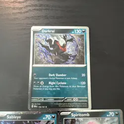 Darkrai/Sableye/Spiritomb SWIRL Cosmos Holo Triple Whammy Tin Promo Pokemon Card - Image 2