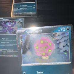 Darkrai/Sableye/Spiritomb SWIRL Cosmos Holo Triple Whammy Tin Promo Pokemon Card - Image 4