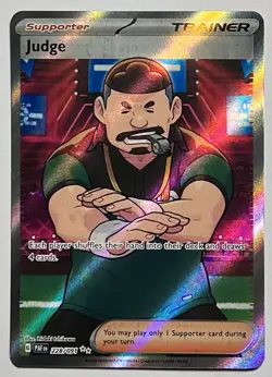 Judge 228/091 (NM) IR Scarlet & Violet: Paldean Fates 2024 Pokemon Card - Image 1