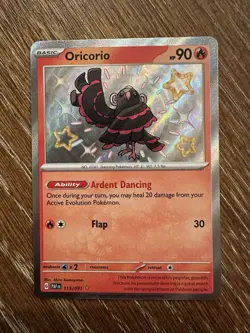 Oricorio 113/091 Paldean Fates Shiny Rare Pokemon Card NM - Image 1