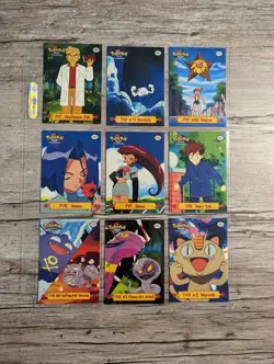 2Complete Set Insert TV 1999 Topps Pokemon Series 1 Puzzle Card vintage picture - Image 3