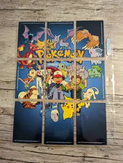 2Complete Set Insert TV 1999 Topps Pokemon Series 1 Puzzle Card vintage picture - Image 4
