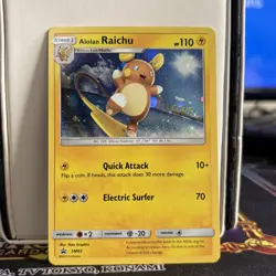 Alolan Raichu SM65 Black Star Promo Pokemon Card - Image 1