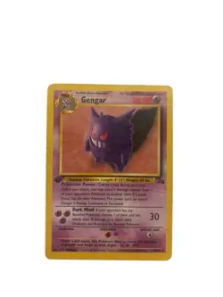 Pokemon Gengar TCG 20/62 1st Edition Non-Holo Card Fossil - Image 1
