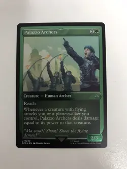 Palazzo Archers Etched Foil MTG Magic the Gathering Card NM Near Mint ACR - Image 1