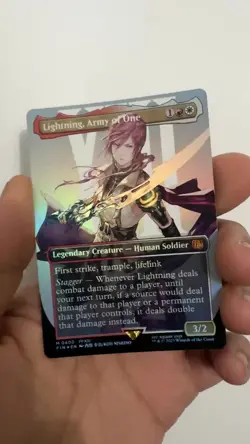 Lightning, Army of One 0400 Foil Borderless Magic The Gathering Final Fantasy - Image 2