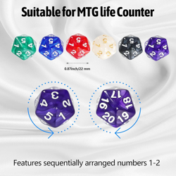 100 PCS MTG Dice Set – Ability Keyword Counters, +1/-1 Life Counter Shield Shape - Image 2