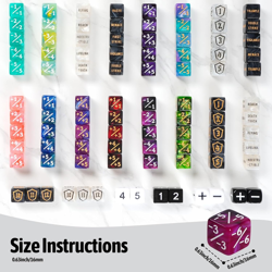 100 PCS MTG Dice Set – Ability Keyword Counters, +1/-1 Life Counter Shield Shape - Image 3