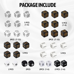 100 PCS MTG Dice Set – Ability Keyword Counters, +1/-1 Life Counter Shield Shape - Image 4