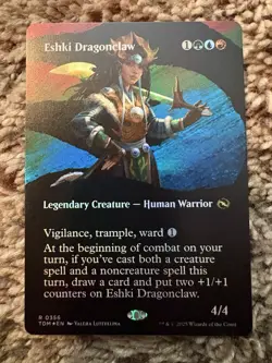 Eshki Dragonclaw Borderless Foil - Tarkir: Dragonstorm MTG Magic the Gathering - Image 1