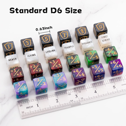 68 Pieces MTG Dice Counters Set, plus 1 Life Counter Ability Keyword Shield Toke - Image 4