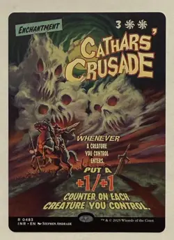Cathars' Crusade Borderless Poster - Innistrad Remastered MTG - Image 1