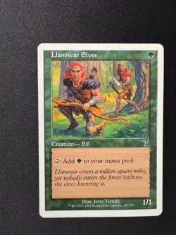 LLANOWAR ELVES 7th Edition - Magic: The Gathering - LP - Image 1