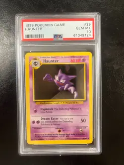 HAUNTER - 1999 Pokemon Game #29, PSA 10 29/102 WOTC GEM-MT - Image 1