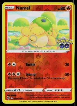 Pokemon Card Pokemon GO Numel 013/078 Common Reverse Holo Peelable Ditto - Image 1
