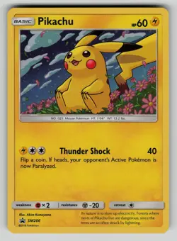 Pikachu - SM206 SM206 Holo Promo Sun & Moon Promo Pokemon LP - Image 1