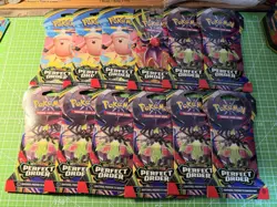 12 Pokemon TCG Perfect Order Booster Packs - New, Sealed. Ships Next Day! - Image 1
