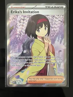 Pokemon Erika's Invitation Sv: Scarlet & Violet 151 Ultra Rare Holo 196/165 Eng… - Image 1