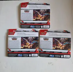 Lot Of 3 Pokemon Obsidian Flames Houndstone 3-Pack Blister - Pokemon TCG Sealed - Image 2