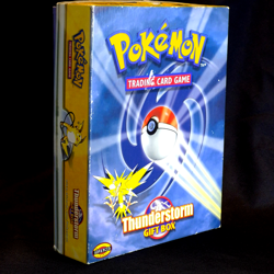 Pokemon Thunderstorm Gift Box Opened NEAR COMPLETE W/3 SEALED Boosters + FS Deck 742818062237 - Image 3