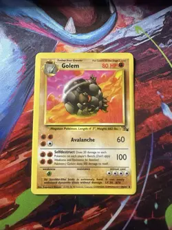 Pokemon Golem 36/62 Fossil Unlimited Pokemon TCG - LP - Image 1